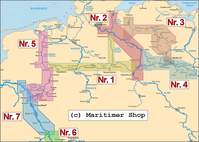 Maritimer Shop - Deutsche Binnenwasserstraßen 3 - Berlin - Müritz