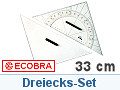 Anlege- und Kursdreieck (33 cm), 1 x Ecobra