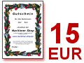 Einkaufsgutschein (Wert: 15 Euro), Maritimer Shop